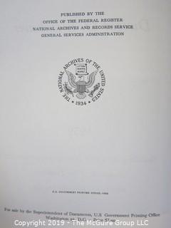 Book Title: "Eisenhower's Presidential Public Papers";  published by the U.S. Government Printing Office