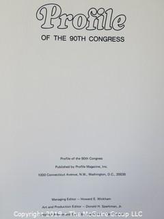 Historical: Book Title: "Profile of the 90th Congress" 