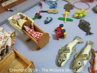 Collectable: Art: two miniature store shops; Caroline Watt Designs England