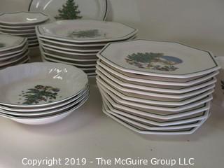 Housewares: Nikko Set of Christmastime Dinnerware review all photos for plate count