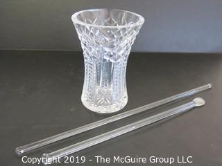 Housewares: Collectable: Crystal pitcher with stirrer