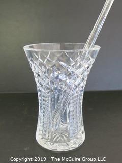 Housewares: Collectable: Crystal pitcher with stirrer