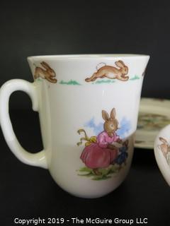 Housewares: Collectable: Royal Doulton - Bunnykins- 2 plates, 2 bowls and 2 cups 