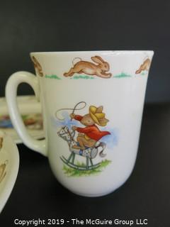 Housewares: Collectable: Royal Doulton - Bunnykins- 2 plates, 2 bowls and 2 cups 