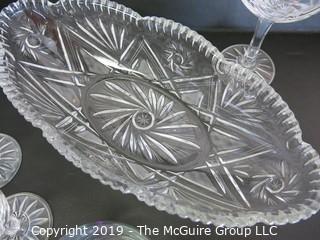 Housewares: Collectable: Eclectic assortment of glass dinnerware