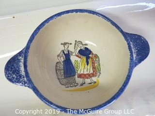 Housewares: Collectable: Ceramic platter and bowl, marked Saint - Aignan; France