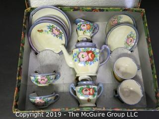 Collectable: Toys: Japanese Toy Porcelain Tea Set in Original Box