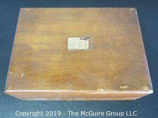 Historical: Collectable: Desktop Deco Cigar Humidor of U.S. Supreme Court Justice Tom C. Clark; 1961