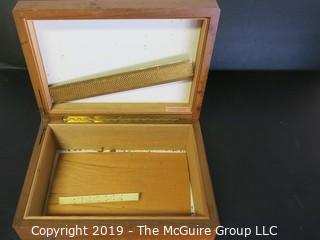 Historical: Collectable: Desktop Deco Cigar Humidor of U.S. Supreme Court Justice Tom C. Clark; 1961