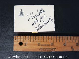 Collectable: Arthur Murray INSCRIBED ladies compact 1