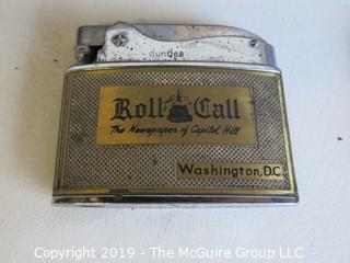 Collectable: Historical: 1970's U.S. Congress Humorous Sign and two "Roll Call" lighters