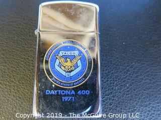 Collectable: Historical: 2 Presidential Seal Tins and 2 Congressional Medal of Honor Society Lighters 1971