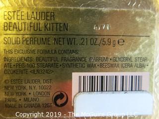 Estee Lauder Solid Perfume Kitten in Original Box