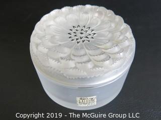 Collectable: Art: Lalique Frosted Glass Covered Box