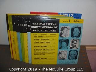 Music: Records: RCA Encyclopedia of Recorded Jazz - 12 record set, NM 10" 33.3 rpm