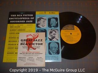 Music: Records: RCA Encyclopedia of Recorded Jazz - 12 record set, NM 10" 33.3 rpm