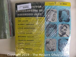 Music: Records: RCA Encyclopedia of Recorded Jazz - 12 record set, NM 10" 33.3 rpm