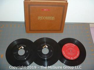 Music: Records: 45 rpm collection of 1950's Bawdy tunes in album case