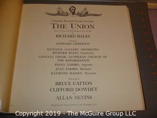 Music: Records: 33.3 rpm: historical music and booklets: The Union & The Confederacy NM Columbia Records