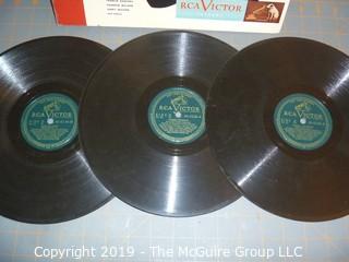 Music: Records: 78 rpm: 2 multi record albums of 50's Jazz