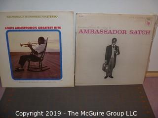 Music: Records: 33.3 rpm: Louis Armstrong grouping x2 NM