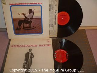 Music: Records: 33.3 rpm: Louis Armstrong grouping x2 NM