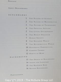 Book: Graphic Design: "Benchmarks for Science Literacy"; 1993