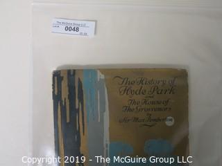 Book Title:" The History of Hyde Park and the House of Grosvenors" by Sir Max Pemberton; 1930