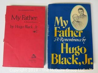 Book Title:"My Father, A Remembrance by Hugo Black Jr." (includes the uncorrected first proof)