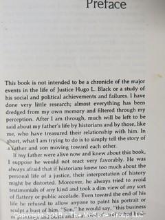 Book Title:"My Father, A Remembrance by Hugo Black Jr." (includes the uncorrected first proof)