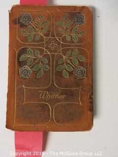 Book Title:"The Early Poems of John Greenleaf Whittier"  circa 1900