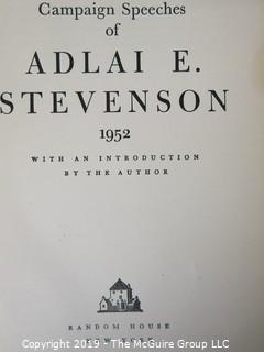 Collection of Hardback Books (x4) - Adlai Stevenson