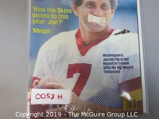 Collectable: Magazine: Sports: 1984 Sports Illustrated featuring Joe Theismann