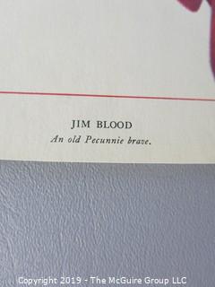 Collectable: Art: Print: 8 x 10" color print of "Jim Blood - An Old Peccunie Brave"