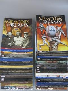 Collectable: Sports: (38) Volumes of "Memories and Dreams"; the Official Magazine of the Baseball Hall of Fame