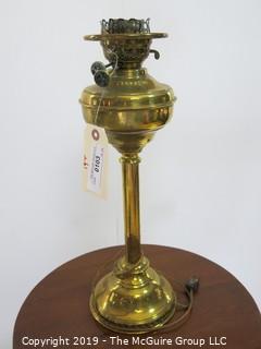 Collectible: Kerosene lamp: Electrified: Table Lamp; 19" T no shade