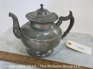 Collectible: Pewter:  Pewter Teapot