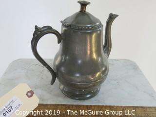 Collectible: Pewter: Pewter Coffee Pot