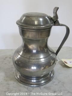 Collectible: Pewter: Pewter Pitcher; hallmarked