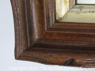 Collectibles: Household: Furniture: 18 x 24 Wall Mirror in Ogee Wood Frame