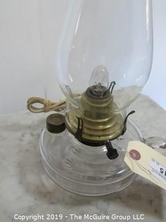 Collectible: Kerosene lamp: Electrified: Simple Kerosene Table Lamp 