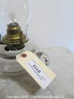 Collectible: Kerosene lamp: Electrified: Simple Kerosene Table Lamp 