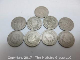 (9) "V" Nickels