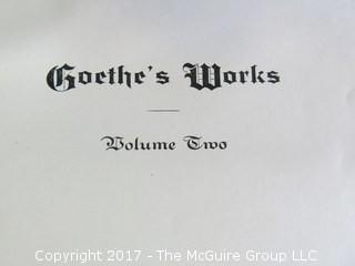 The Works of Goethe; 5 Leather covered volumes 