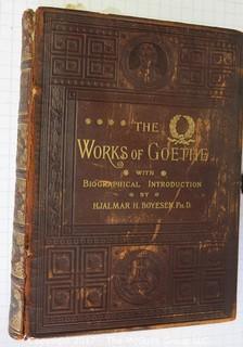 The Works of Goethe; 5 Leather covered volumes 