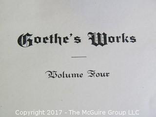 The Works of Goethe; 5 Leather covered volumes 