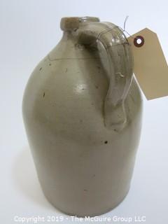 Collectible: Crockery: 15 1/4" T Salt Glazed Stoneware Crock with Cobalt Blue Decoration; #3; J & E Norton; Bennington, VT