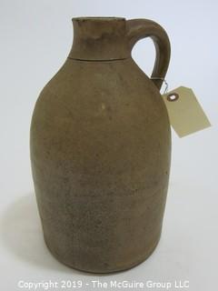 Collectible: Crockery: 10"T Stoneware Crock with Handle