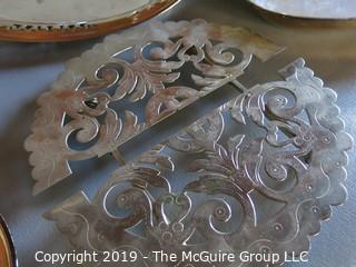 Collectible: Silver plate: Collection of Silver Plated Serving Dishes and Trivet