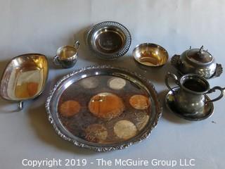 Collectible: Silver plate: Collection of Silver Plated Servingware